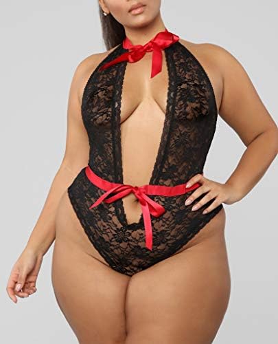 Buyaole Sexy Bodysuit Women lace Nightwear Sleepwear Underwear Romper Jumpsuit