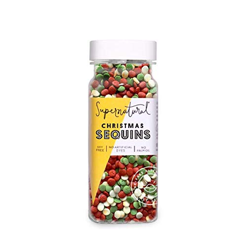 Christmas Sequins Natural Sprinkles by Supernatural, No Artificial Dyes, 3oz - Thumbnail 7