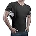 ConcealmentClothes Men’s Concealed Carry CCW Holster Shirt for Pistols & Accessories, Crew Neck, Black, XL