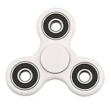 YORKING EDC Hand Spinner Fidget Toy with Stainless Steel Hybrid Ceramic Bearings 608 Relieve Stress Anxiety and Boredom All At Your Finger Tips (608RS-White)