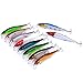 Aorace 10Pcs/Lot 14cm 23g Artificial Bait Minnow Fishing Lures Plastic Hard Baits Lure Fishing Lures Kit for Bass Trout Crankbaits Jerkbaits Saltwater