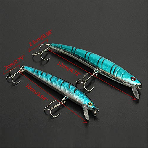 Swimbaits-Köder 20 Stück Angelköder Crankbaits Sharp Hooks Bait TackleHard Treble Fishing Hooks – Bild 6