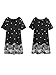 ROMWE Women's Floral Print Short Sleeve Loose Casual Summer Dress