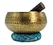 Large Heavy Weight 6.25 Inches Meditation Grade Professional Quality Hand Hammered Tibetan Singing Bowl Set. Yoga Sound Bowl Made with Seven Metals for Healing and Relaxation. By Healing Lama(TM)