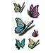 Wyuen 12 Sheets Butterfly Women Temporary Tattoo Stickers Animal Tattoos Body Art Waterproof Hand Fake Sticker (W12-03)