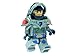 Lego Nexo Knights Clay Kids Minifigure Light up Alarm Clock | Blue/Gray | Plastic | 9.5 inches Tall | LCD Display | boy Girl | Official