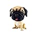 Comidox Handmade childhood memory BobbleHead Dogs Car Dash Puppy for Car Vehicle decoration rocking head dog made by superior Natural Resin Pugs 1PC