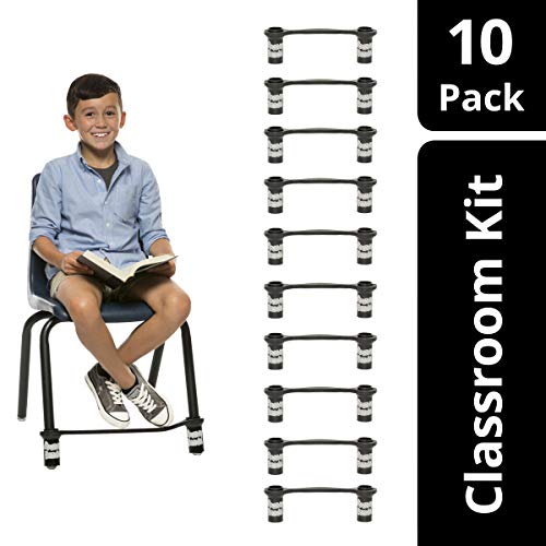 Original Bouncy Bands for Elementary School Chairs (Black, Pack of 10) - Thumbnail 4