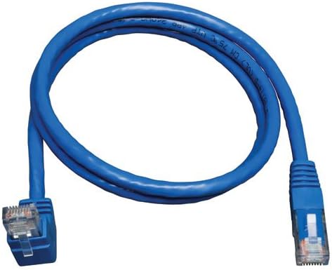 Tripp Lite Up-Angle Cat6 Gig Molded UTP Cable, RJ45 Right-Angle Up M to RJ45 M, Blue, 3.05 m (N204-010-BL-UP) - Image 4