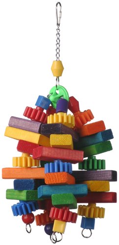 Super Bird Creations 16 by 6-Inch Top of the Heap Bird Toy, Large