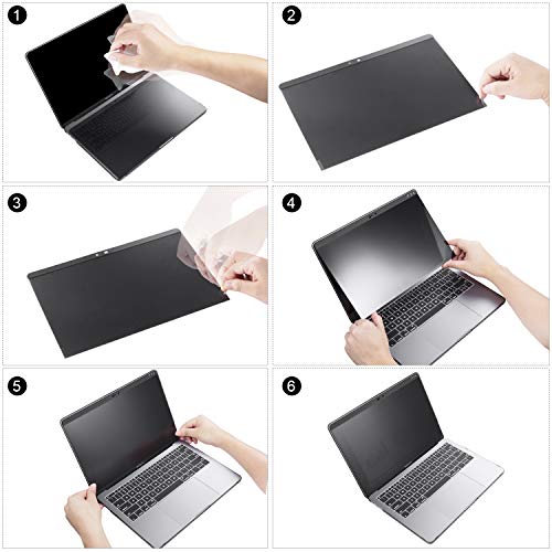 Privacy Screen Protector,Cover Webcam-Magnetic Privacy Filter proterctor Compatible MacBook pro 15 inch[(2012-mid 2016) Model: A1398] - Anti Glare - Thumbnail 6