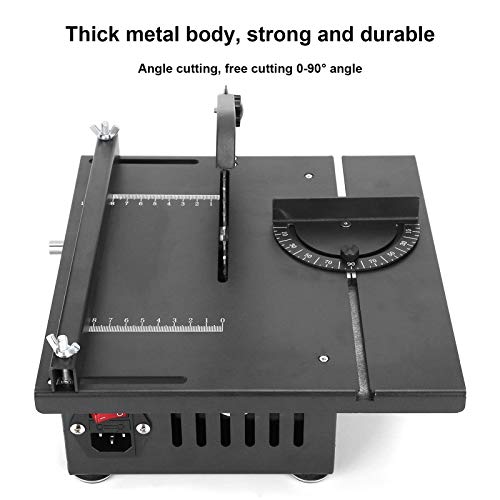 Tischkreissäge für die Holzbearbeitung, Mini-Tischkreissäge, langlebig, Mehrwinkelschneiden Hochsicherheitsfaktor 1200W… – Bild 7