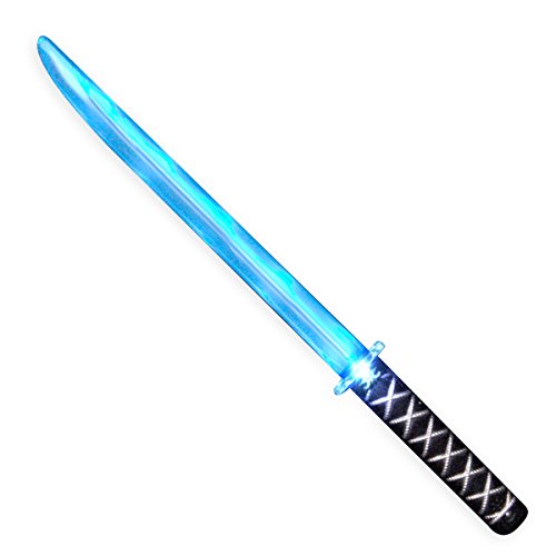 Deluxe Ninja LED Light up Sword with Motion Activated Clanging Sounds