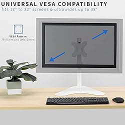 VIVO Single Monitor Desk Stand, Holds Screens up to