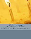 Image de 60. Geburtstag Erinnerungsalbum: Gästebuch mit Eintragmöglichkeiten (German Edition)
