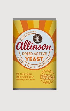 (3 PACK) - Allinsons Dried Active Baking Yeast| 125 g |3 PACK - SUPER SAVER - SAVE MONEY