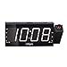 OnLyee Projection Clock, AM FM Radio Alarm Clock, Bedroom Desk Wall Ceilling Clock, 7” Large Digit Clock, 3 Dimmer Options, Dual Alarm, USB Charging Port, Battery Backup