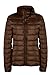 ZSHOW Women's Packable Down Coat Outerwear Ultra Light Spring Hiking Jacket (Coffee,M)