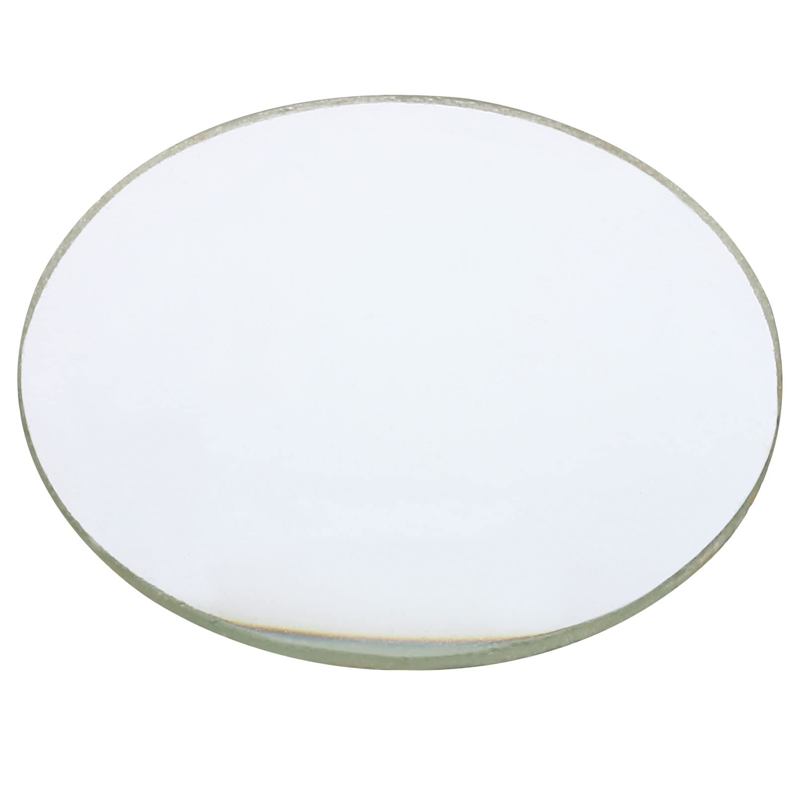 PATIKIL 4" (100mm) Focal Length Double Convex Lens, 40mm Diameter 6mm Height Glass Optically Polished Round Edges Lens for Physics Experiment, Clear