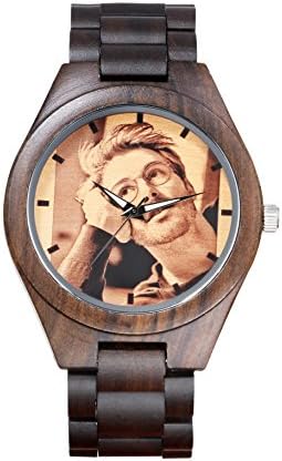 Custom Watch | CozofLuv Custom Wood Watch and Personalized Picture Watch for Man and Women (Wood Band)