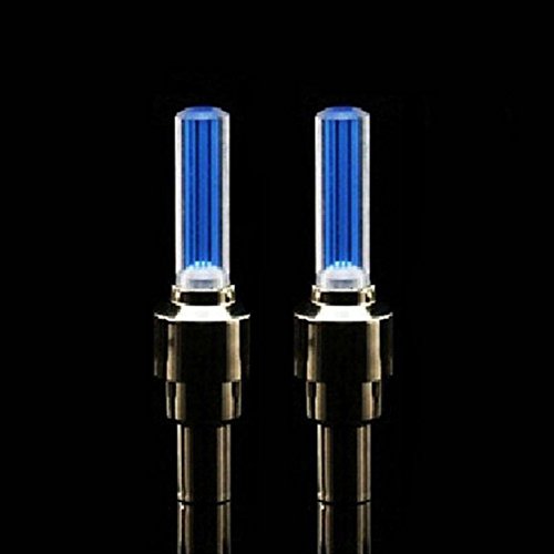 Susenstone®2pcs Bike Bicycle Car Wheel Tyre Tire Valve Cap LED Neon Flash Lamp Light