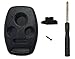 2 Pcs Replacement Key Fob Case Shell Fit for Honda Accord Ridgeline Civic CR-V Remote Key Fob Cover Cutting NOT Required