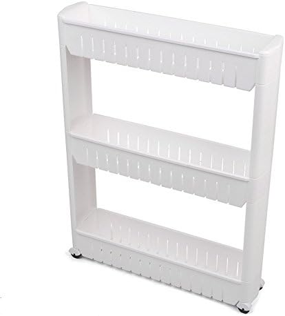 Amzdeal 3-Tier Slim Storage Cart for Laundry, Bathroom and Kitchen