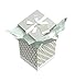 EndlessArtUS Gift Box Sienna 9x9x9 Pop up in Seconds Comes with Decorative Ribbon Mounted on The lid A Gift Tag and Tissue Paper - No Glue or Tape Required