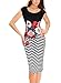 Vfemage Womens Floral Zig Zag Printed Slimming Cocktail Party Casual Dress
