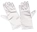 Girls White Satin Gloves Large (8-12)