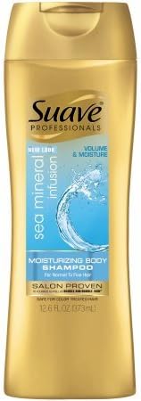 3 Pack of Suaves Professionals Sea Mineral Infusion Moisturizing Body Shampoo, 12.6 fl oz ea