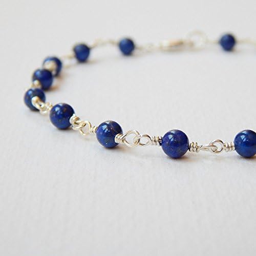 Denim Lapis Bracelet in Sterling Silver