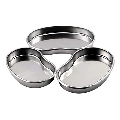 Yinrunx Dental Stainless Steel Tray Dental Medical Lab Instrument Storage Device Body Piercing Serving Dish
