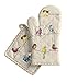 Maison d' Hermine 100% Cotton Oven Mitt & Pot Holder Set (7.5