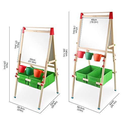 4 Arkmiido+Double+Sided+Whiteboard+Chalkboard+Accessories