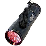 HQRP 9 LEDs Red Light Flashlight for Night Astronomy Viewings or 