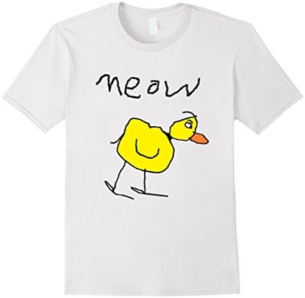 Men's meow the duck XL White