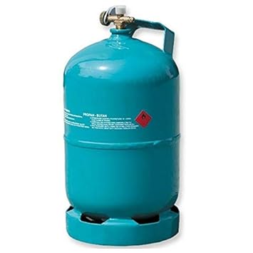 Leere befüllbare Gasflasche 5 kg / 12,3L Camping Grill Boot Propan Butan Gas