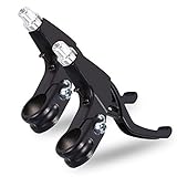 Thur amo 1 Pair Bicycle Brake Lever, V-Brake Handlebar Aluminium Alloy Bike Brake Handle Universal 2.2cm for Most Bicycle, Road Bike, Mountain Bike