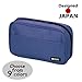 LIHIT LAB Large Capacity Zipper Pencil Case For School Office College, Big Capacity 4 Compartments Pencil Bag Holder Adults Teen Boys Girls, Travel Cosmetics Storage, Blue (A7551-108)