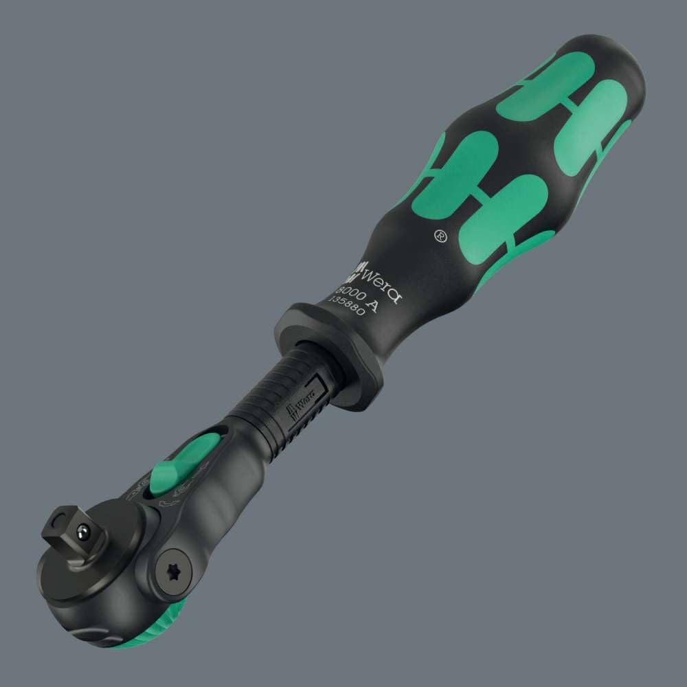 Wera Knarre Zyklop Speed-Knarre 8000 A Black Edition, 1/4" 3