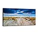 YuanKanJu Wall Decor for Bedroom Beach Blue sea Waves Footprints Ocean Art Large Modern Artwork Canvas Wall Art Prints Contemporary Pictures Framed Ready to Hang for Home Decoration