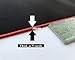 VIPAMZ Large Mouse Pad Gaming Mousepad Black with Red Stitched Edges 36