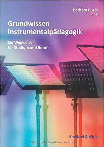 Grundwissen Instrumentalpadagogik Ein Wegweise Fur Studium Und Beruf Bv 394 Ein Wegweiser Fur Studium Und Beruf Amazon De Barbara Busch Hrsg Bucher