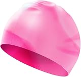 Darbermu Kids Swim Cap Silicone Multicolor 21.5x19cm Stretchable view 4