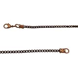 Antique Copper 2.5mm Box Chain Necklace with Extra Durable Color Protect Finish