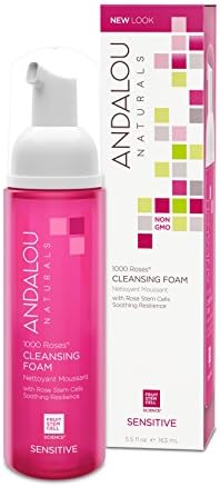 オーガニック ボタニカル 安い 激安 プチプラ 高品質 洗顔料 洗顔フォーム ナチュラル フルーツ幹細胞 1000 Andalou Naturals アンダルー ナチュラルズ Roses クレンジングフォーム