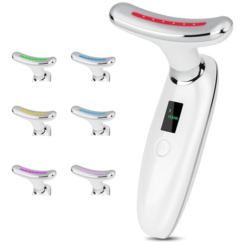 VRAIKO Lilac 7-in-1 Beauty Massager for Face and Neck - Jawline Lifting & Firming - Face Lymphatic Drainage Massager for Anti Aging Wrinkle, Forehead Lines, and Dark Circles