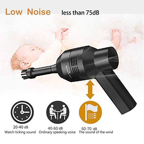 Toetsenbordreiniger Powcan Mini Krachtig toetsenbord Stofzuiger USB Draadloze computer Stofzuiger met 2 zuigmondstukken… - Afbeelding 6