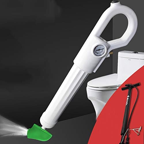 DENGSH Toilet Dredge Pneumatic£¬ Drain Cleaning Tools,Toilet Pipe Dredging Device Practical/White / 56cm